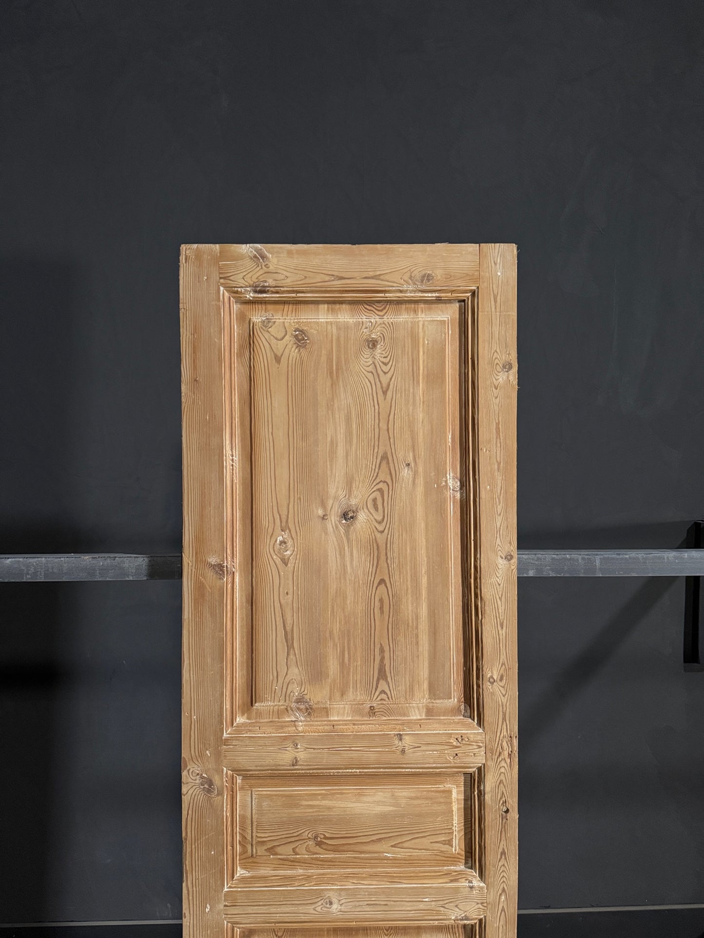 Antique 3 Panel Solid Single Door - 26.75x85 - N148