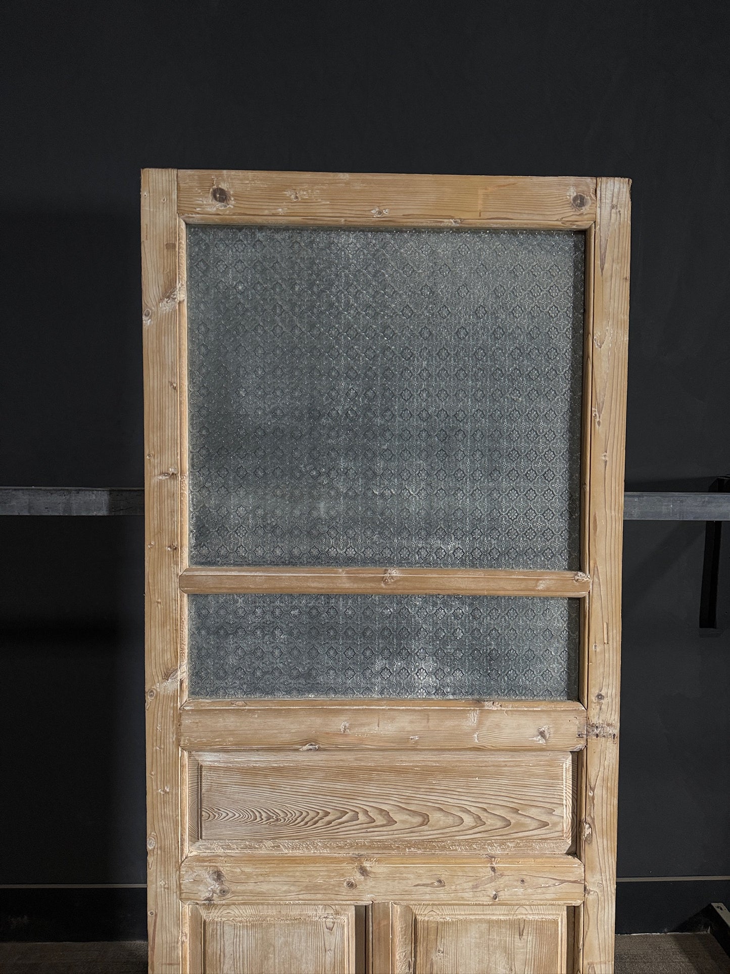 Antique Obscured Glass 2 Lite Single Door - 34.75x82.75 - N437