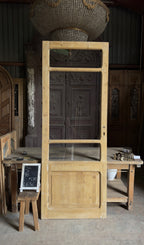 Antique Glass 3 Lite Door - 36x96 - L636