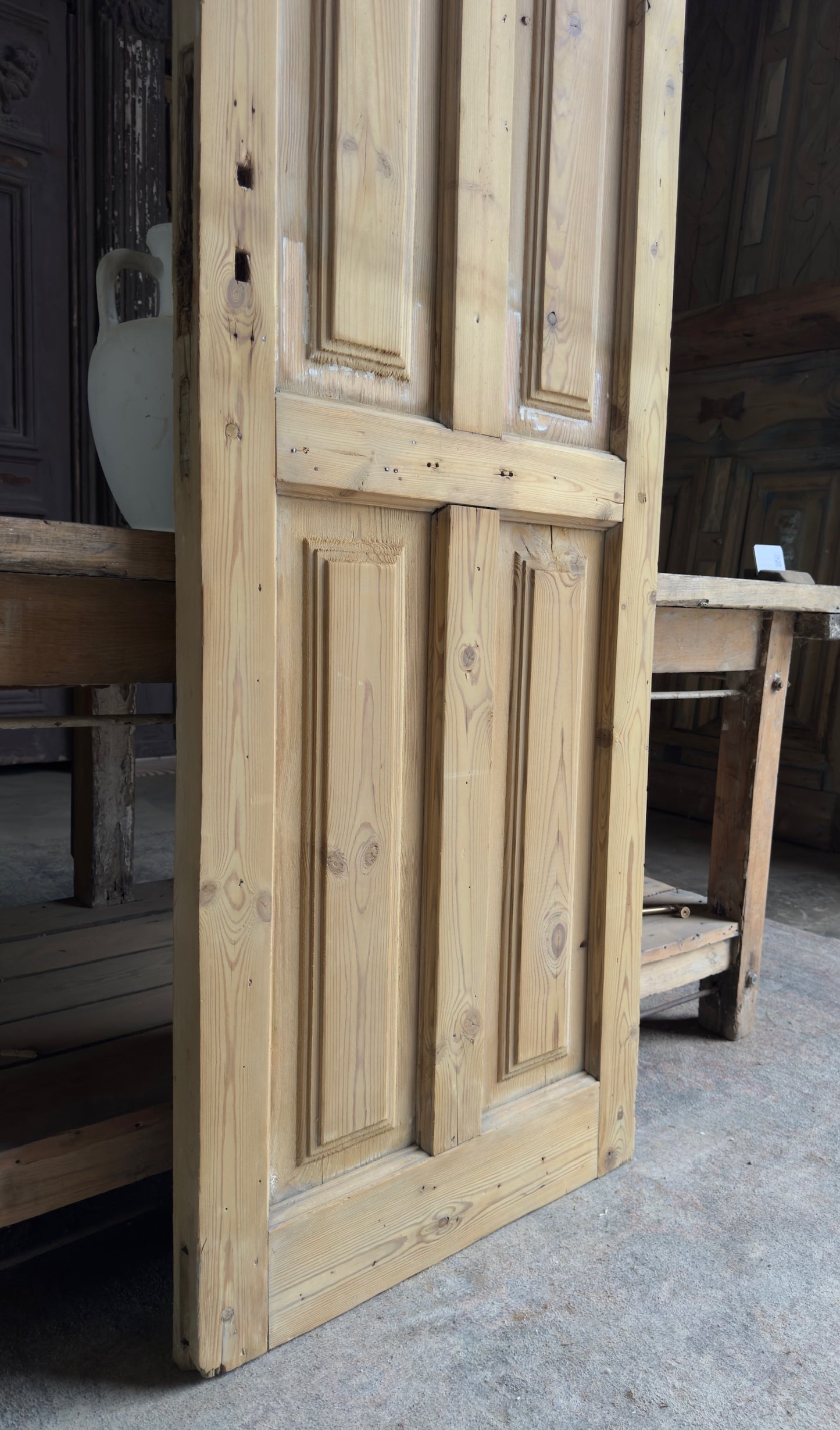 5 Panel Single Solid Antique Door - 25x78.5 K469