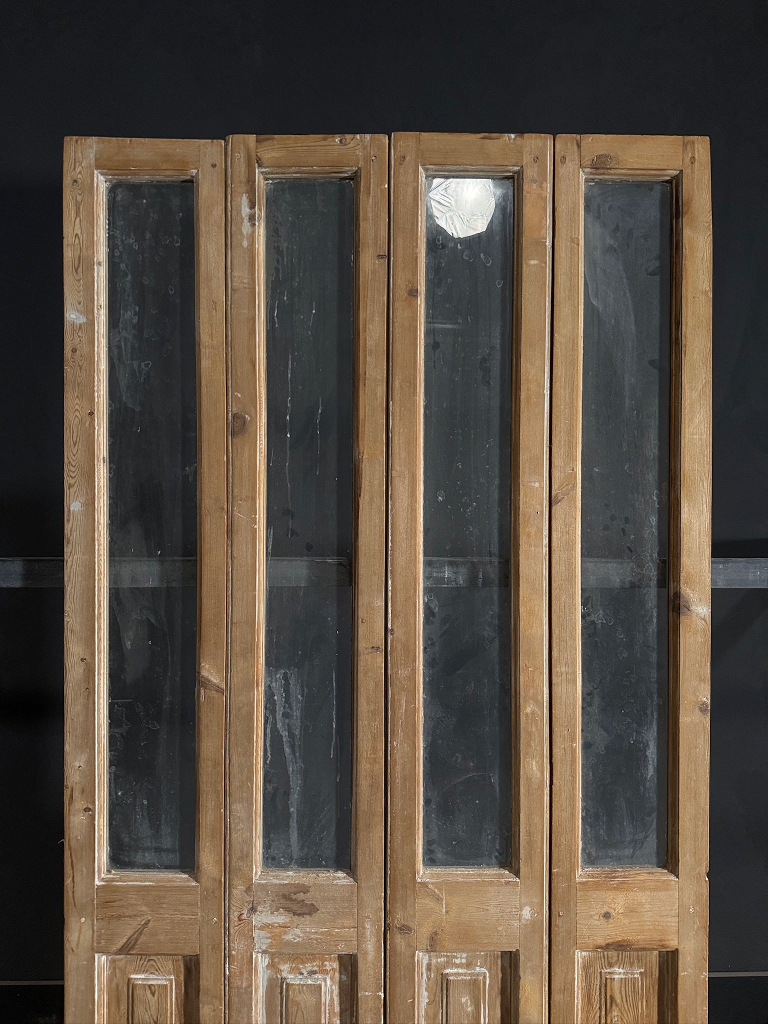 Antique Glass 1 Lite Bi-Fold Doors - 44.25x88.75 - N440
