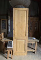 2 Panel Single Solid Antique Door With Mirror - 29.25x94.5 K245