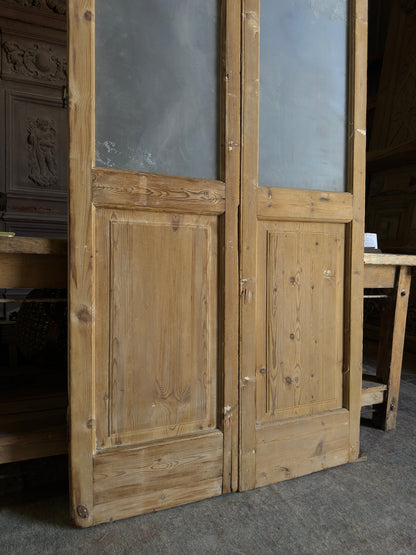 Glass Antique French Doors - 40.25x88 J564