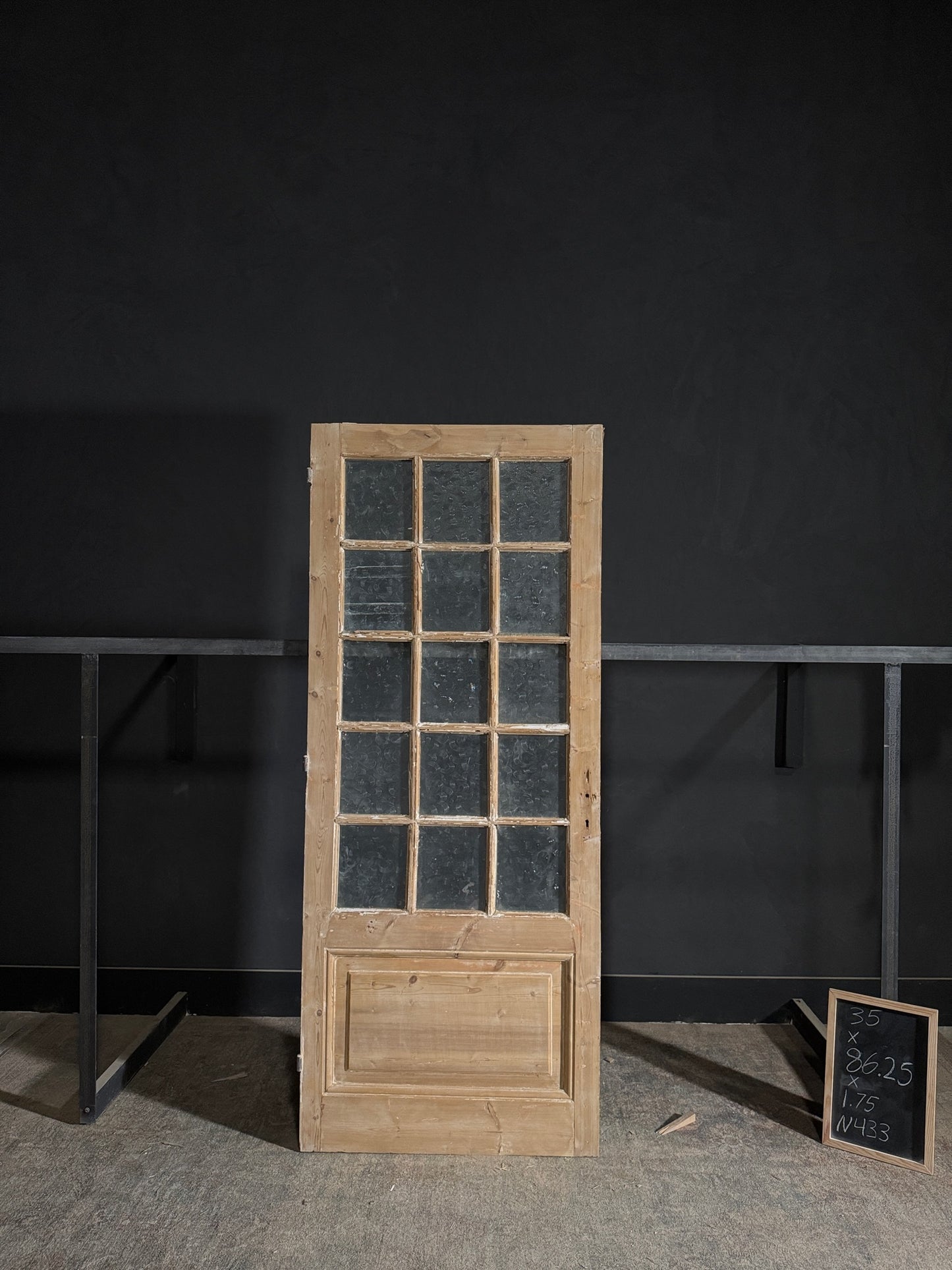 Antique Obscured Glass 1 Lite Single Door - 35x86.25 - N433