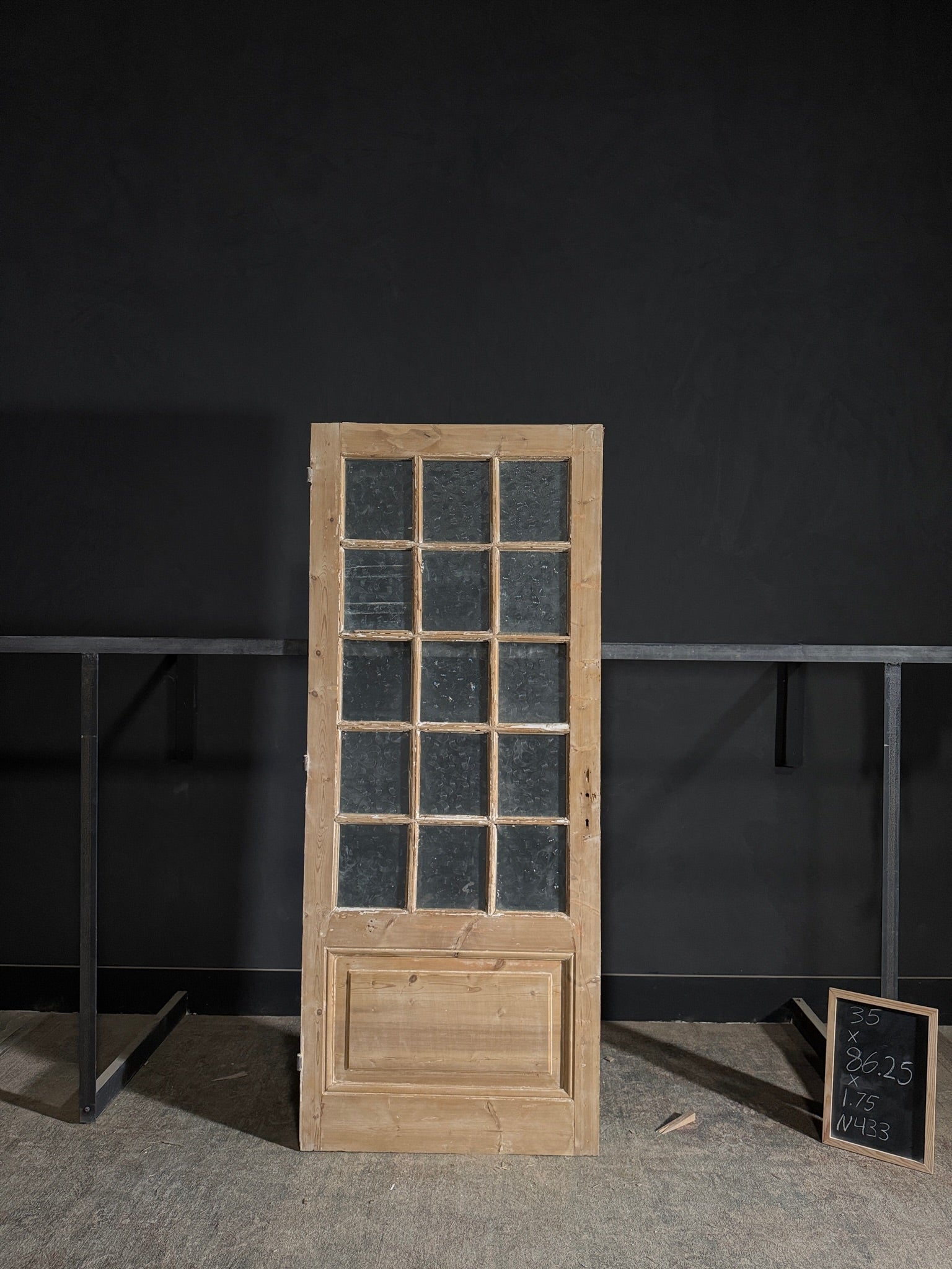 Antique Obscured Glass 1 Lite Single Door - 35x86.25 - N433