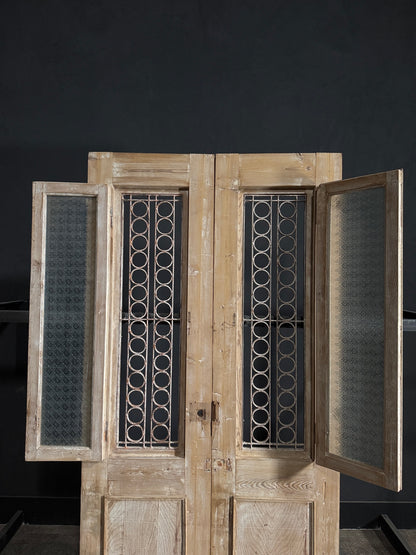Antique Iron French Doors - 44.75x89 - N96