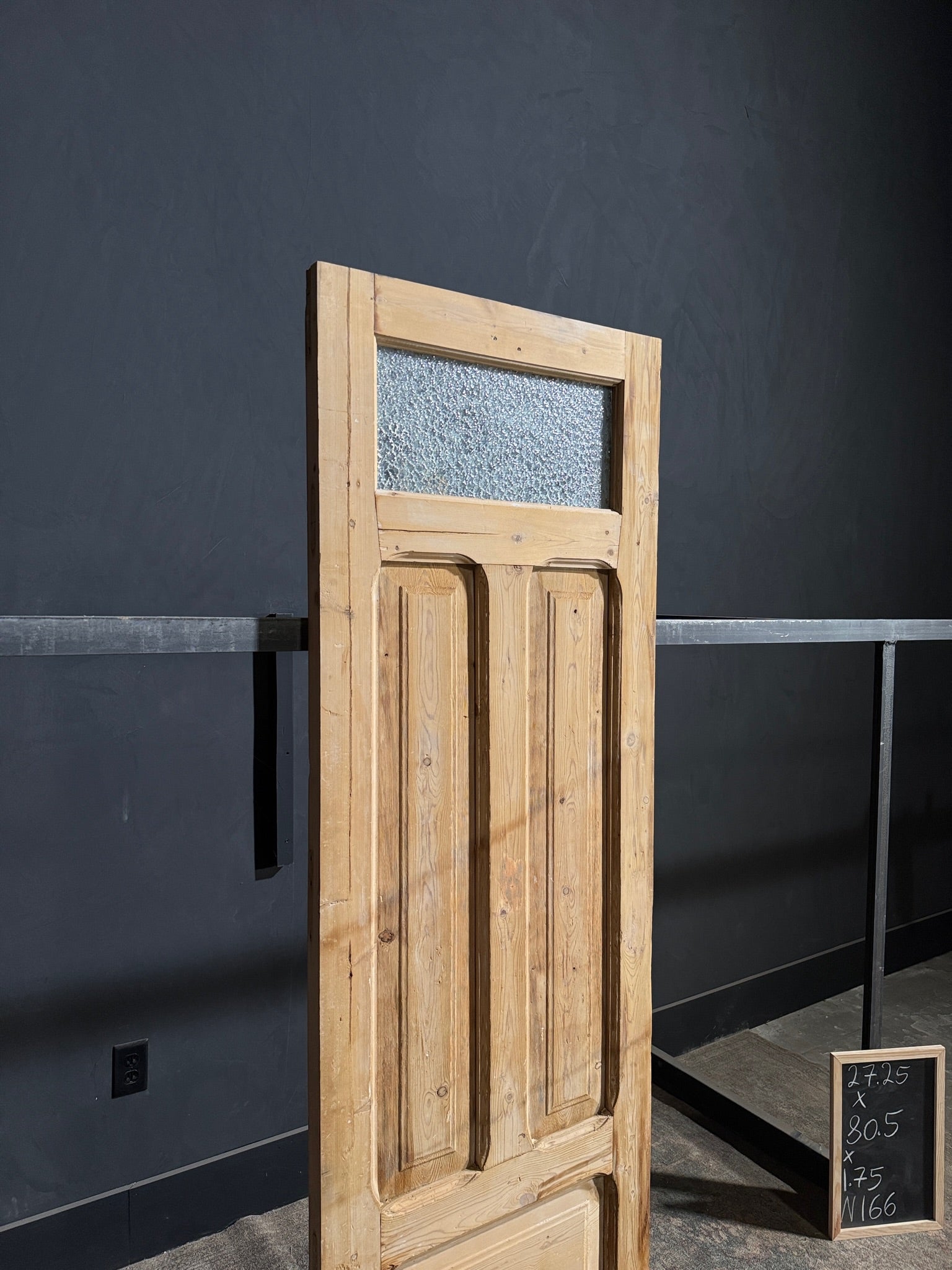 Antique Obscured Glass 1 Lite Single Door - 27.25x80.5 - N166