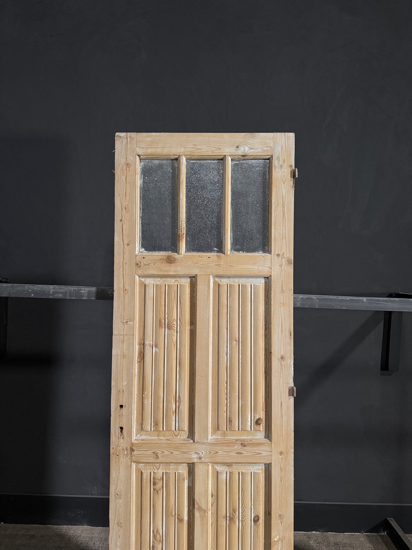 Antique Fluted 3 Lite Single Door - 28x84.5 - N76