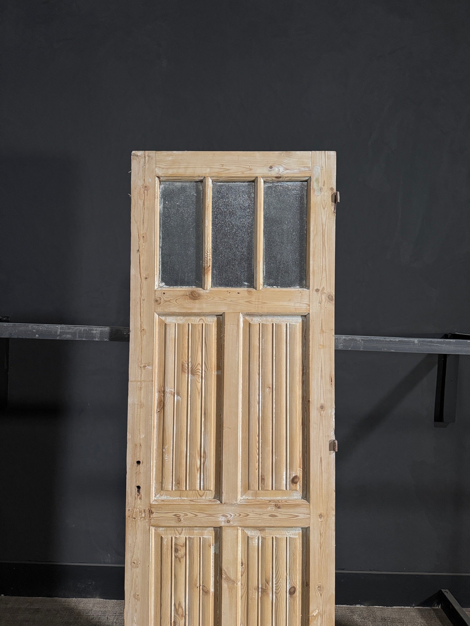 Antique Fluted 3 Lite Single Door - 28x84.5 - N76
