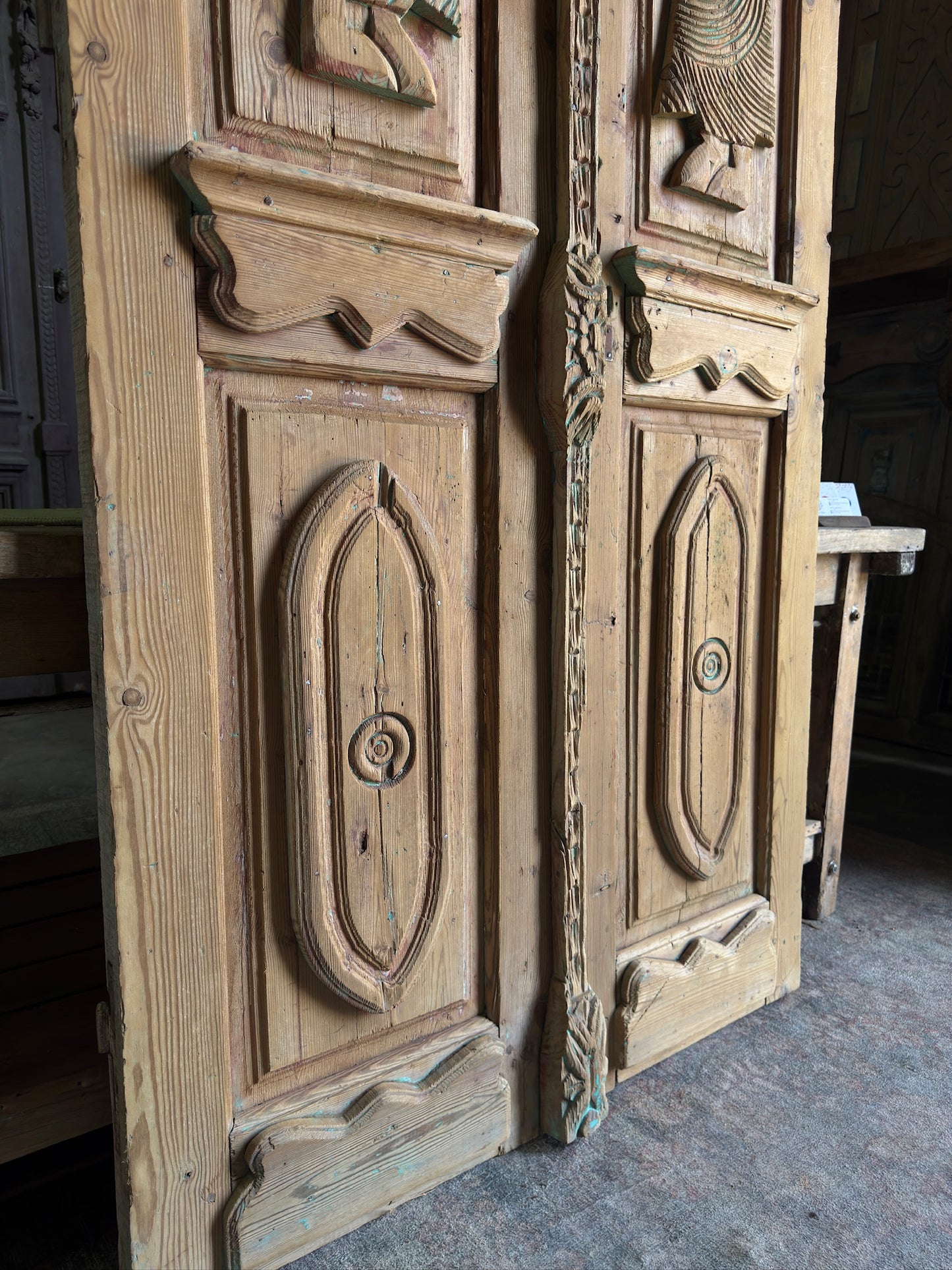 Egyptian Hand Carved Antique Doors - 43.25x89.25 J99