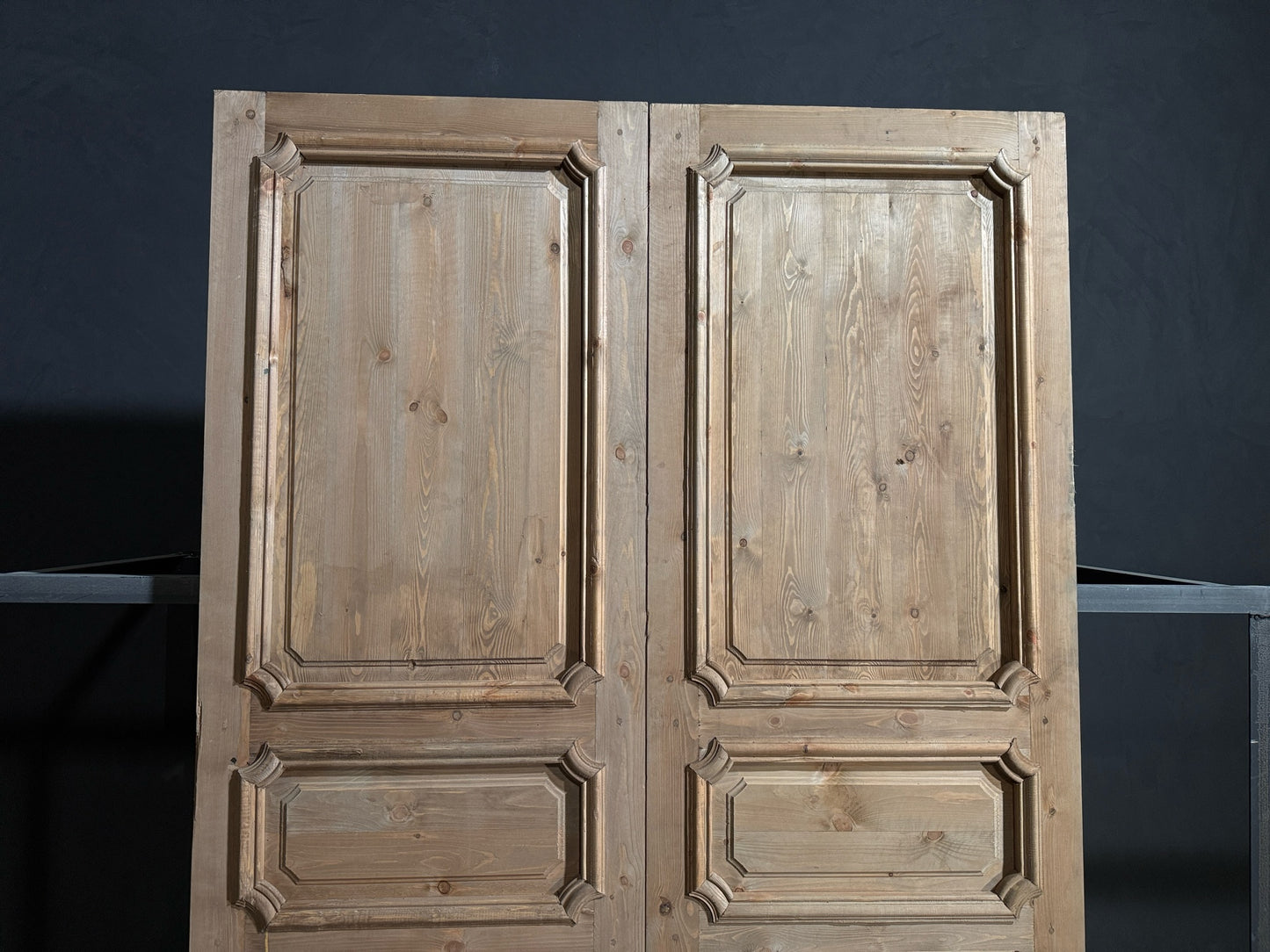 (The Edmund) Handcrafted Solid Wood French Doors - 64x96 - N154
