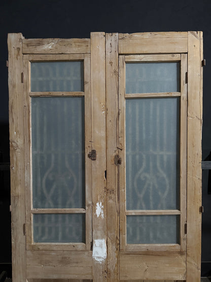 Antique Iron French Doors - 50.5x94.5 - N713