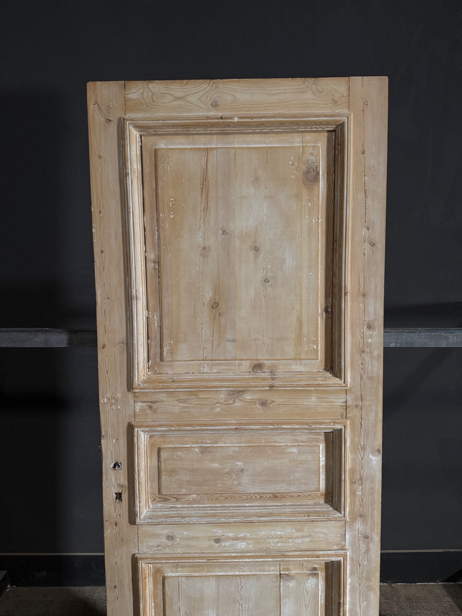 Antique 3 Panel Solid Single Door - 32.5x87.5 - N537
