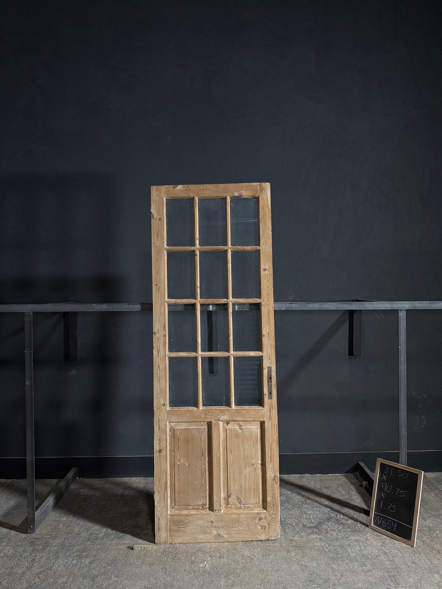 Antique Glass 12 Lite Single Door - 31.5x90.75 - N654