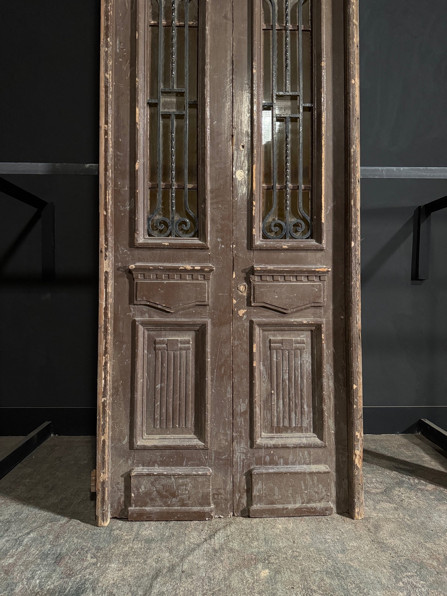 Antique Iron French Doors - 40x122 - N133