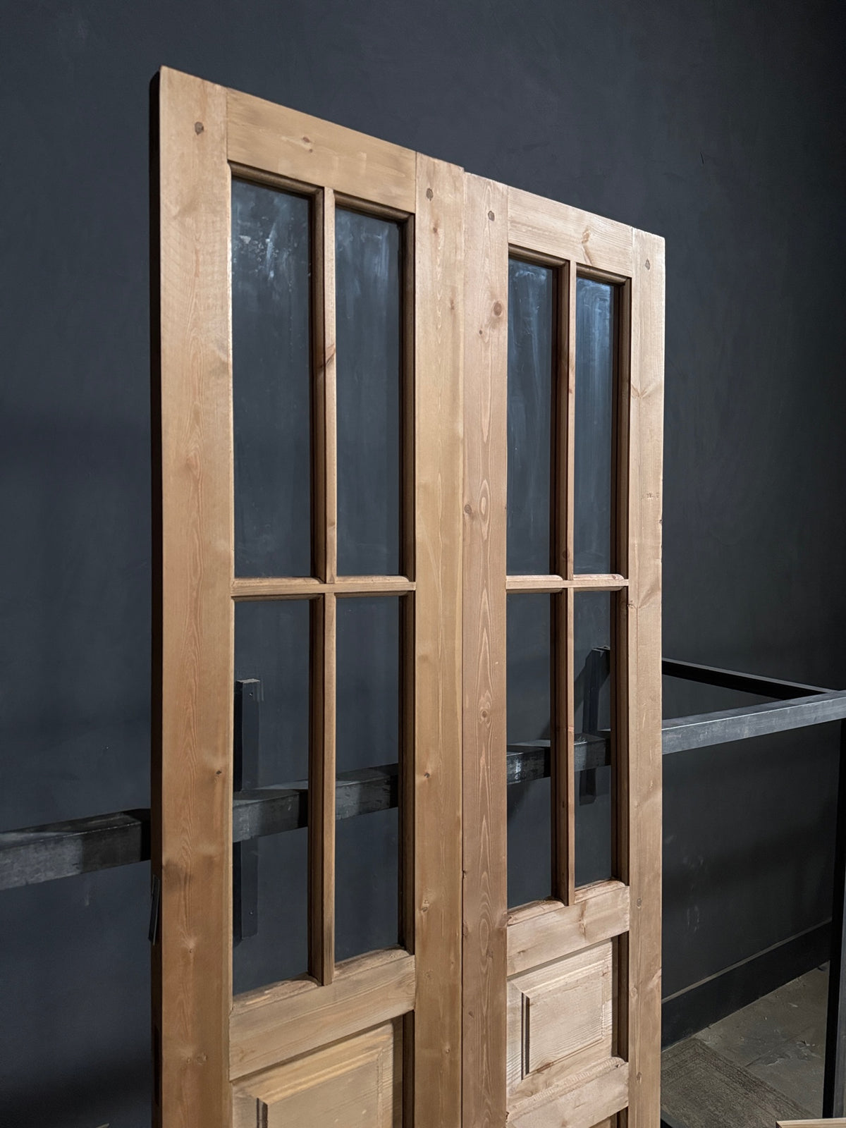 Handcrafted Glass 4 Lite French Doors - 36x96 - N724