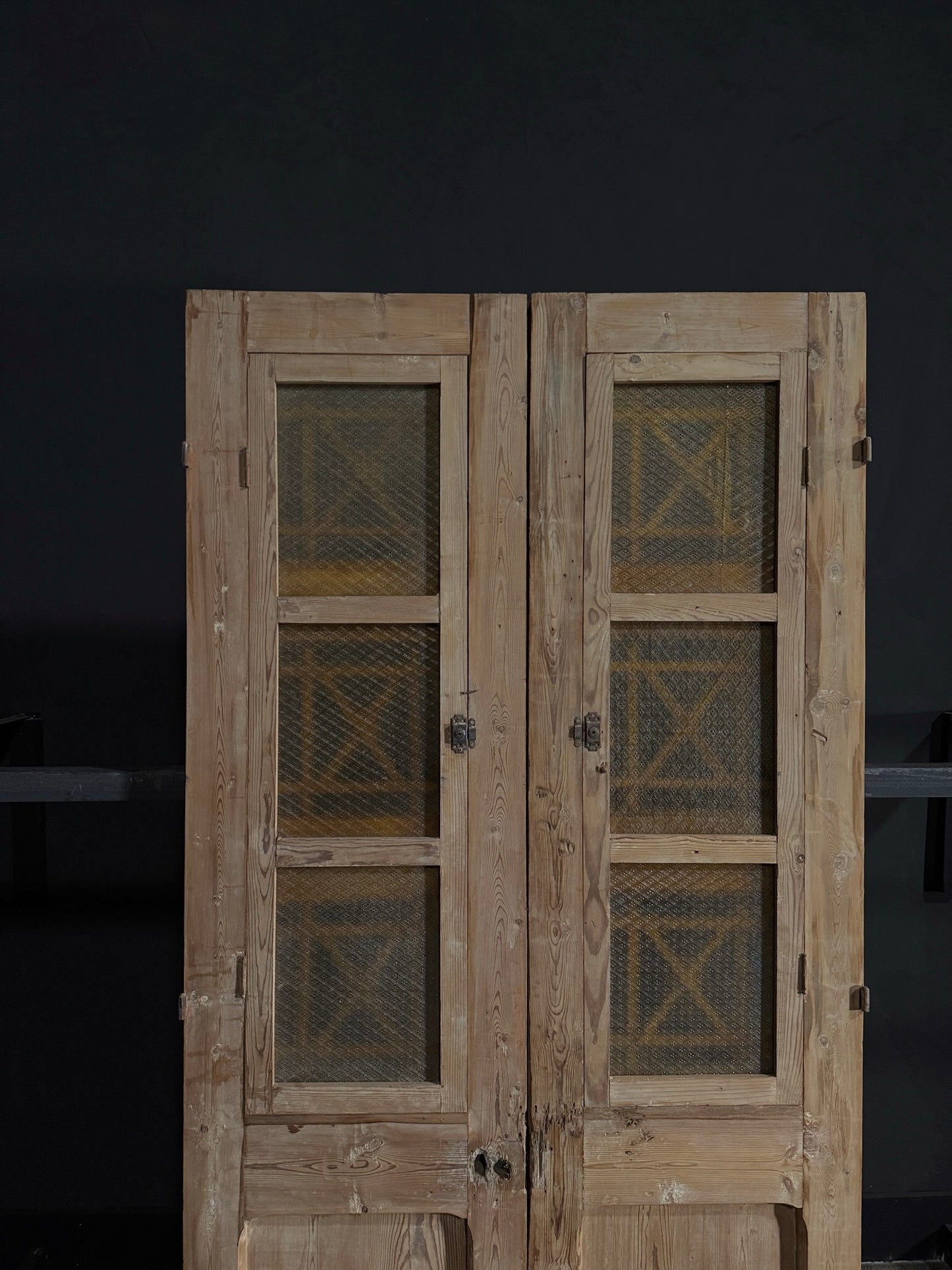 Antique Iron French Doors - 43.5x91.25 - N41