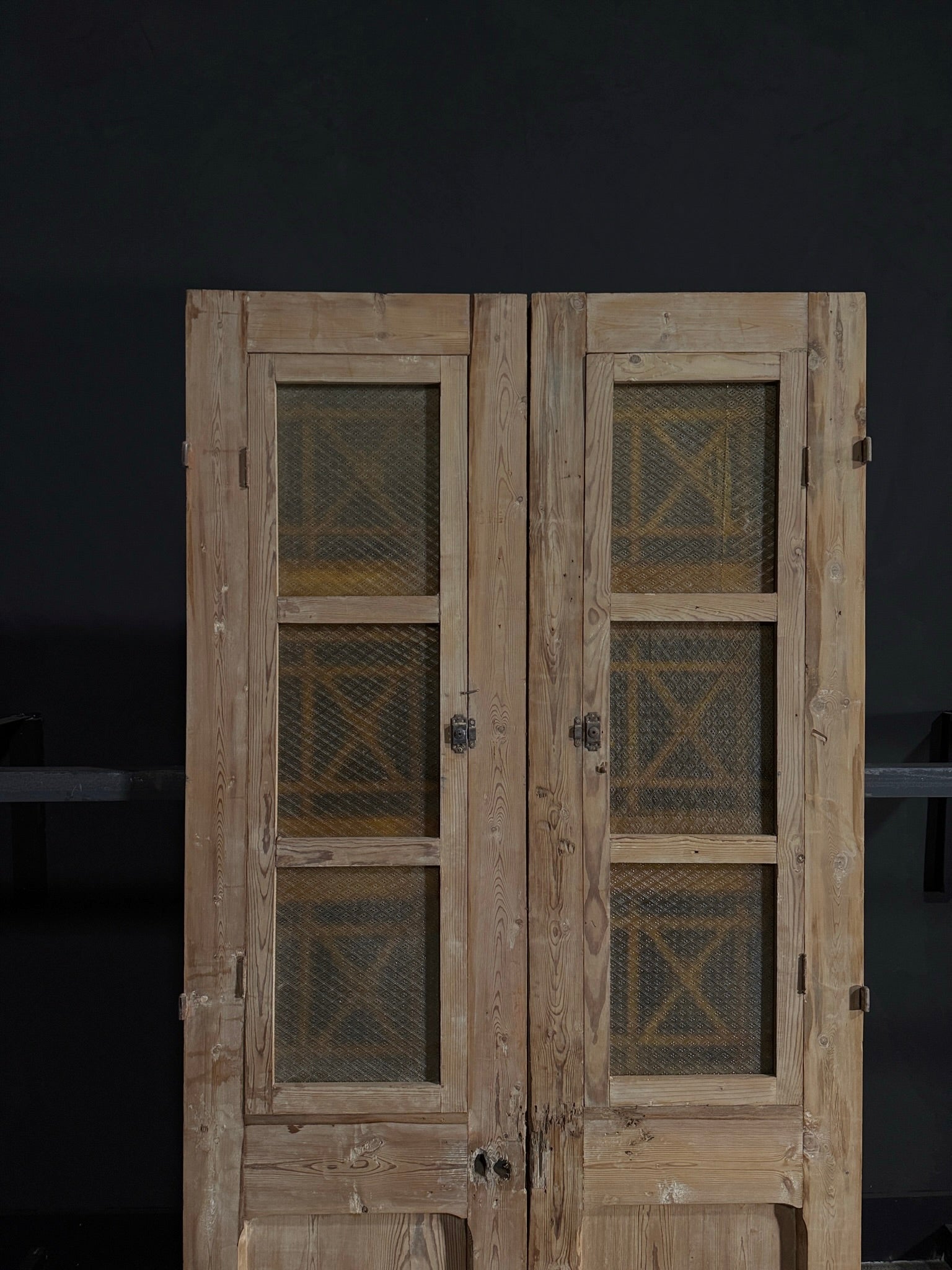 Antique Iron French Doors - 43.5x91.25 - N41