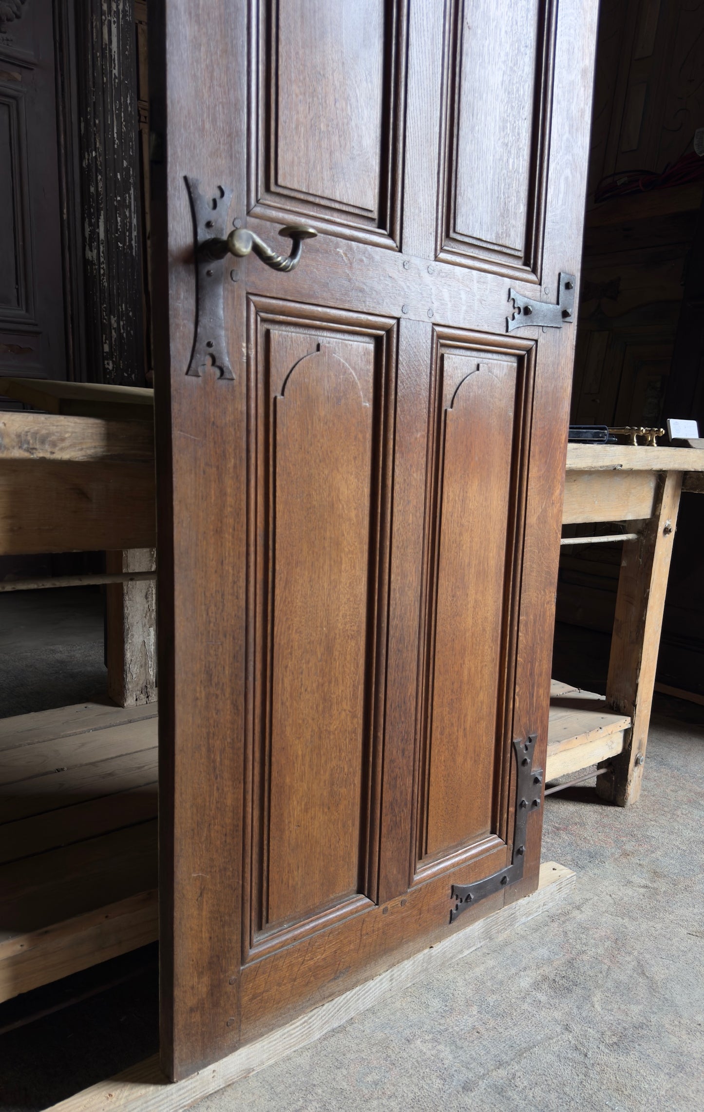 French Provincial 4-Panel Antique Single Door - 26.5X71.5 - L252