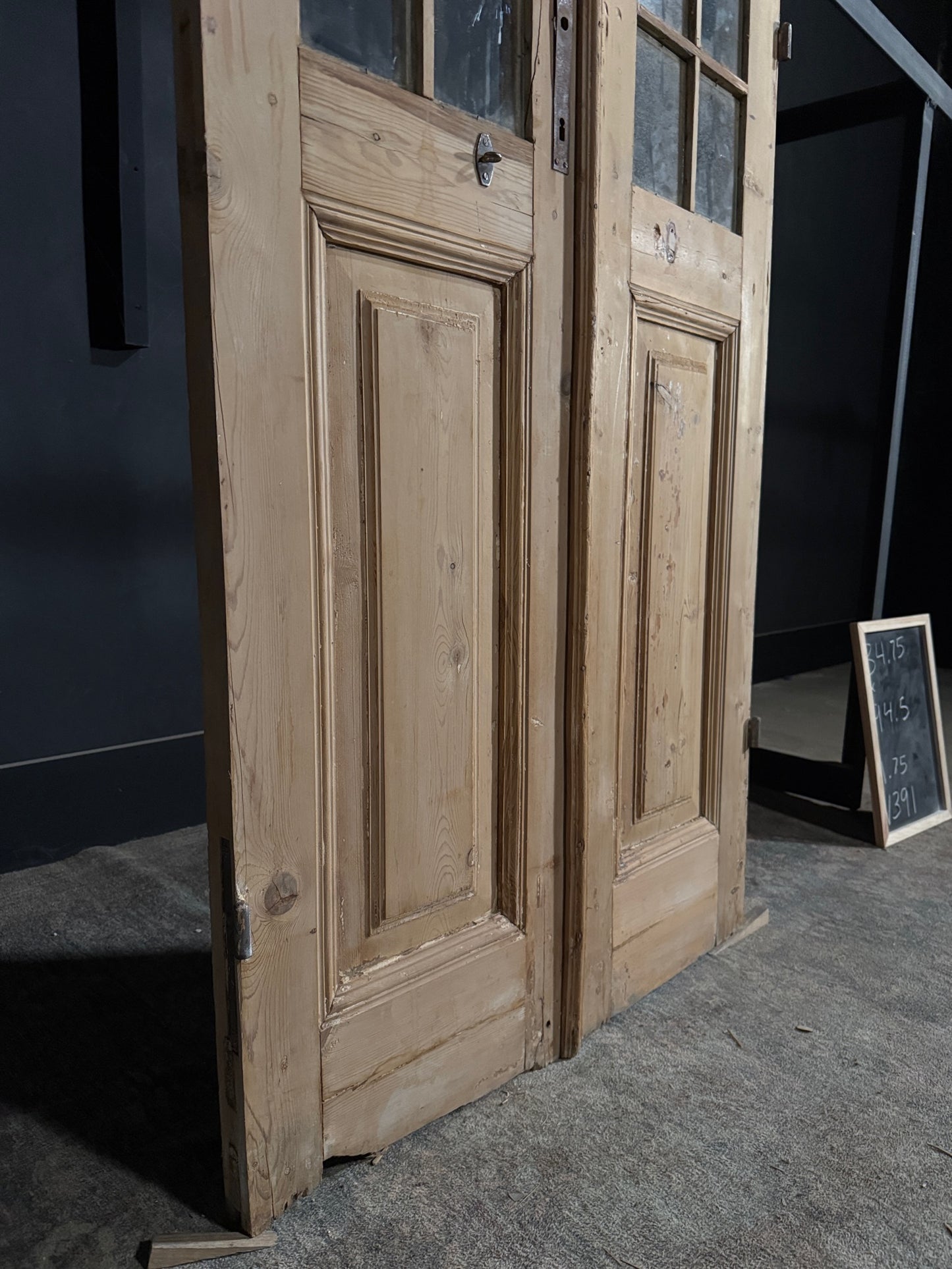 Antique Glass 14 Lite French Doors - 34.75x94.5 - N391