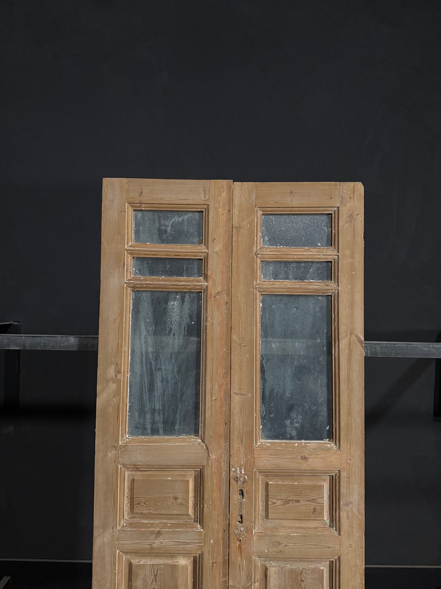 Antique Solid Double Doors - 37x82.25 - N275