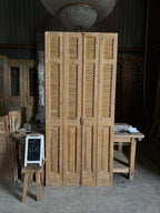 European French Antique Louvered Shutters - 40x88.75 J309
