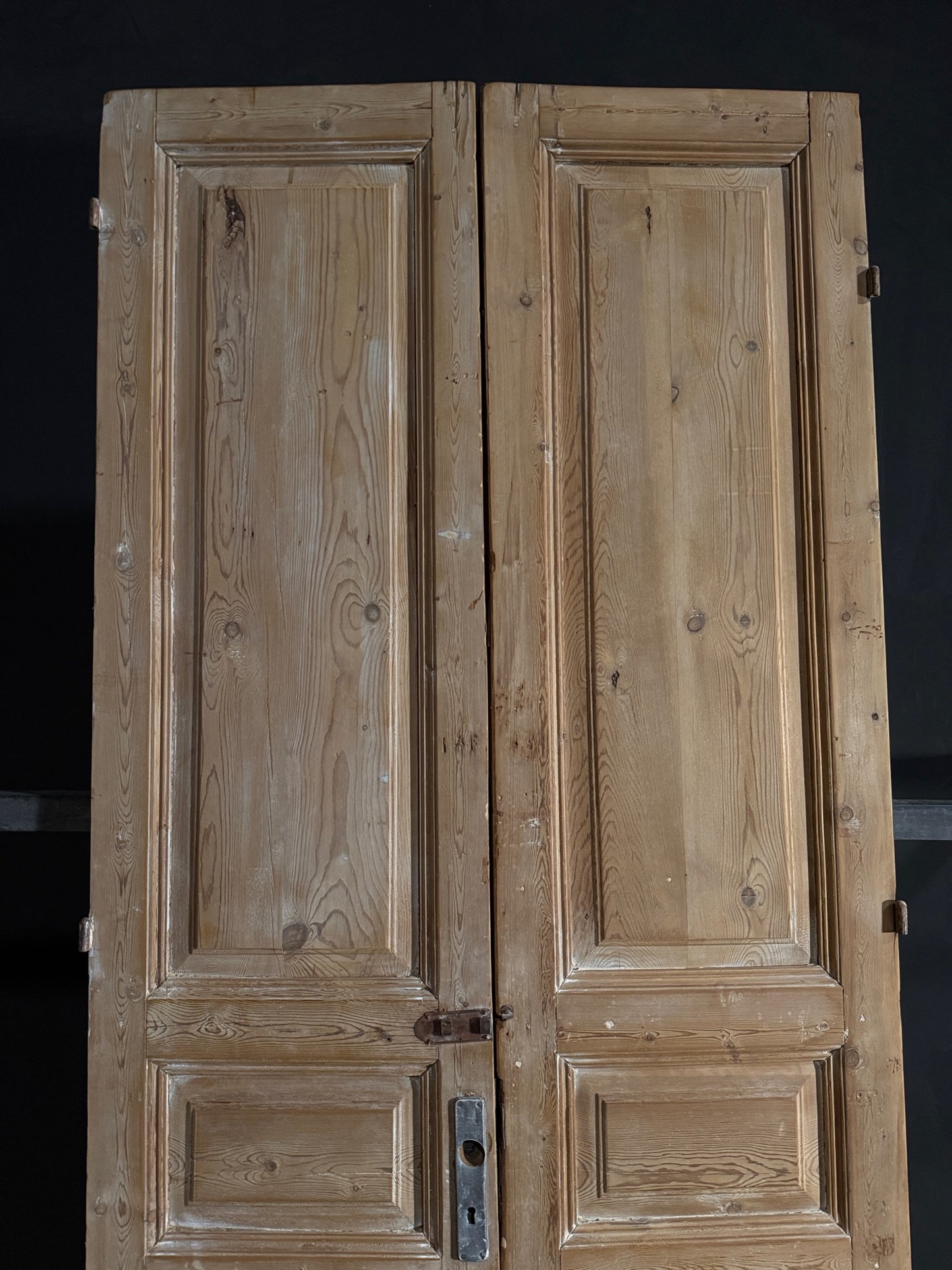 Antique 3 Panel Solid Double Doors - 43.5x99.5 - N531