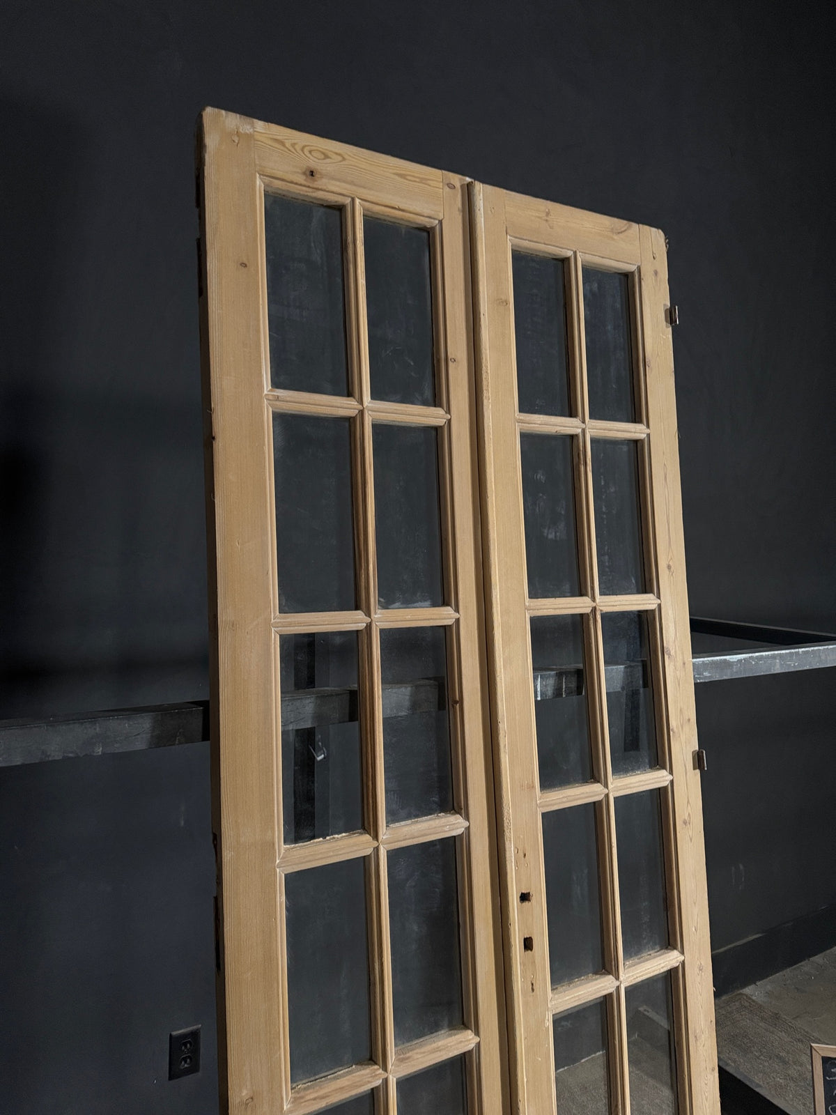 Antique Glass 10 Lite French Doors - 38.5x95.5 - N547