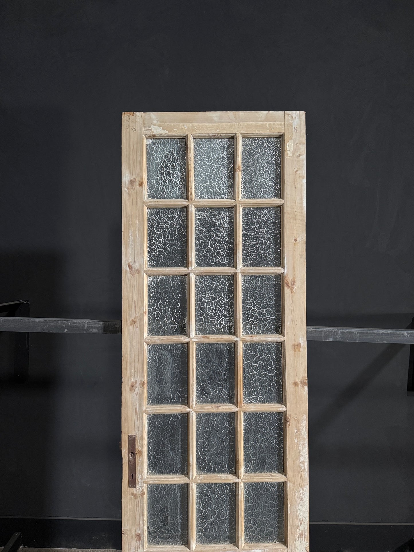 Antique Obscured Glass 18 Lite Single Door - 28.25x93 - N81