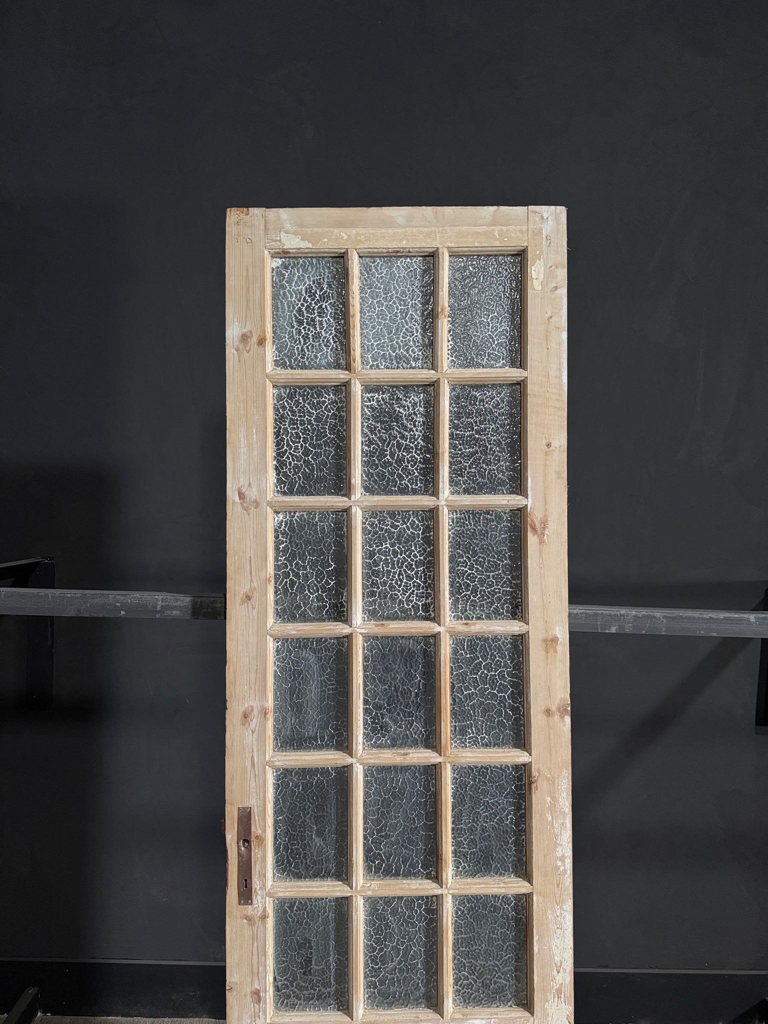 Antique Obscured Glass 18 Lite Single Door - 28.25x93 - N81