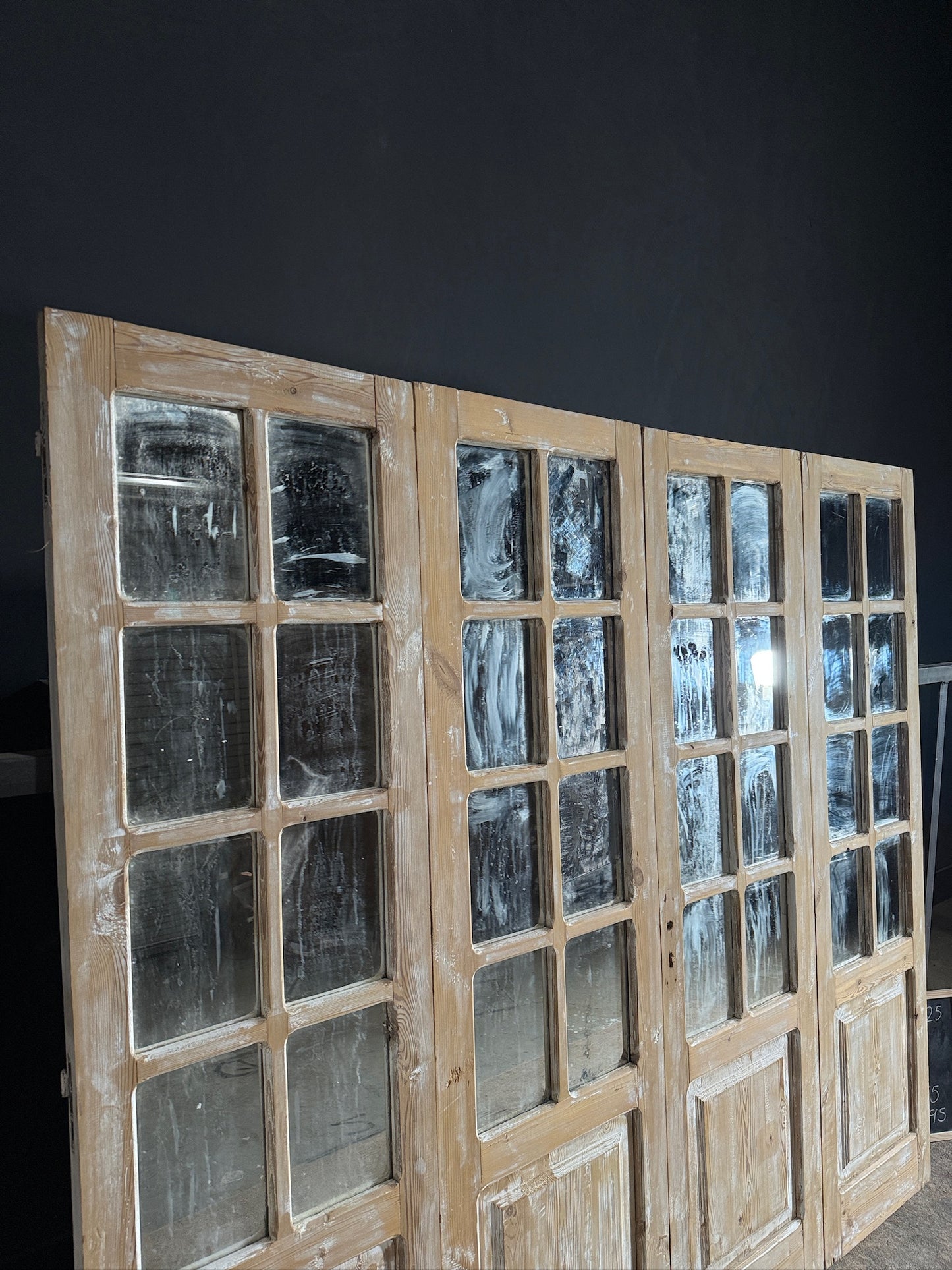 Antique Mirrored 8 Lite Bi-Fold Doors - 83x93.25 - N495