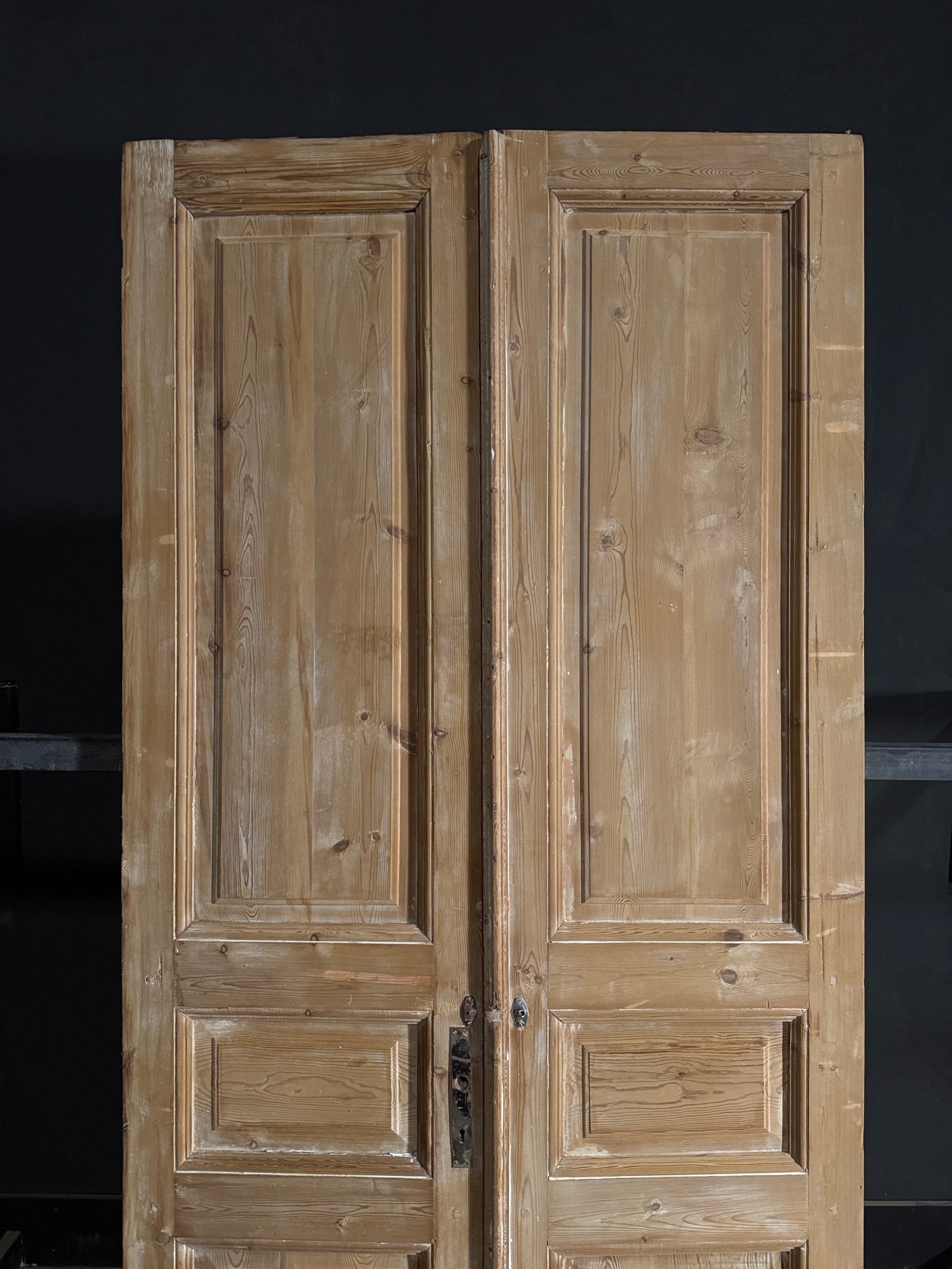 Antique Solid Double Doors - 44x96 - N564