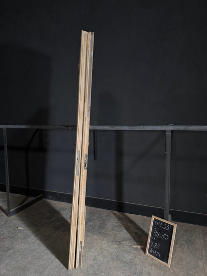 Antique Obscured Glass French Doors - 44.25x95.5 - N471