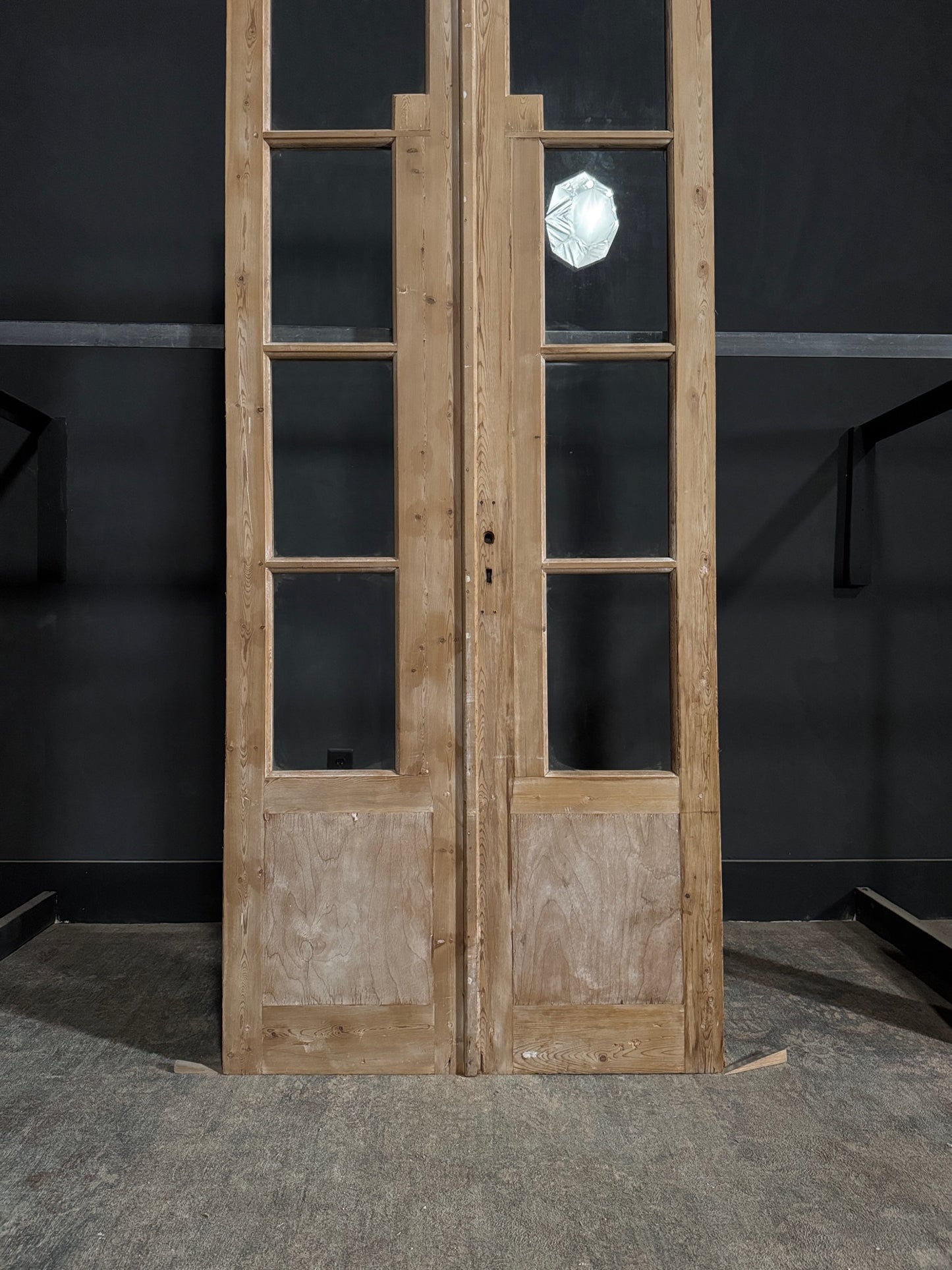Antique Glass French Doors - 39.5x95.5 - N291
