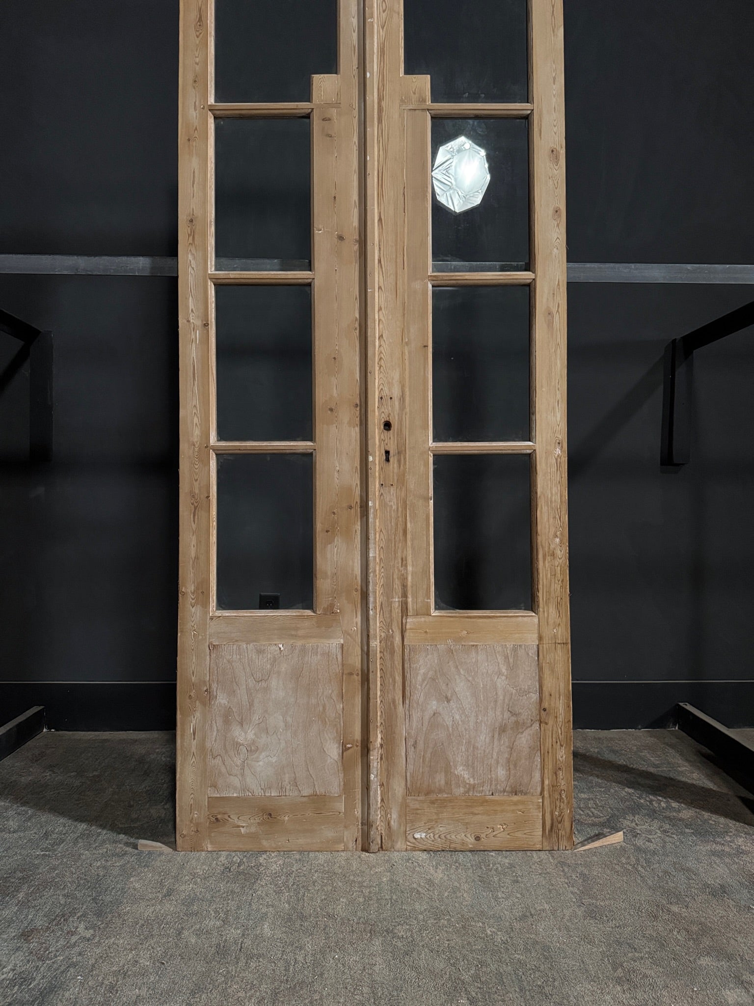 Antique Glass French Doors - 39.5x95.5 - N291