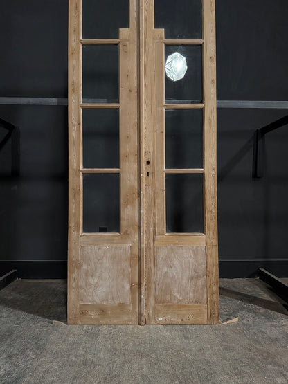 Antique Glass French Doors - 39.5x95.5 - N291