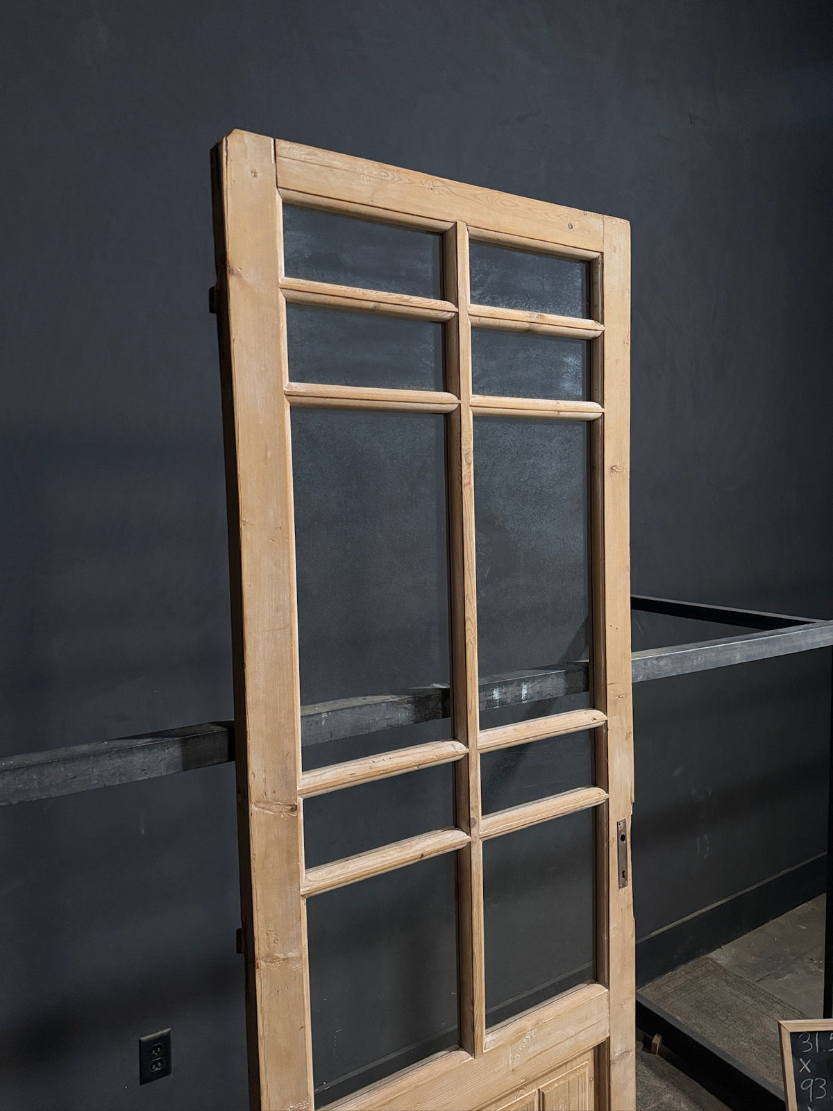 Antique Glass 10 Lite Single Door - 31.5x93.25 - N675