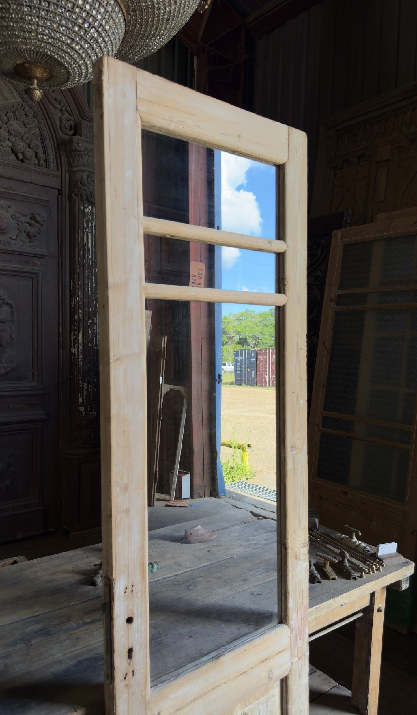 Antique Glass 1 Lite Door - 24.75x85.25 - L704