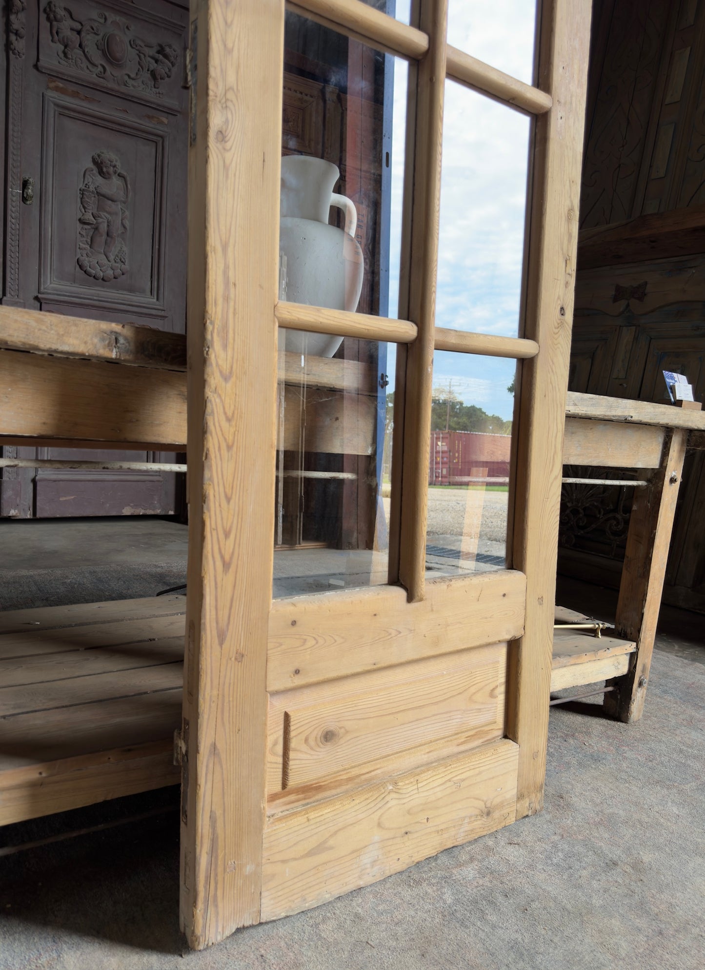 8 Lite Antique Glass Single Door - 27.75x82.75 K304