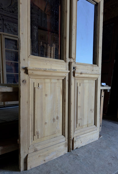 Antique Open Glass French Doors - 48.5x88.75 - L516