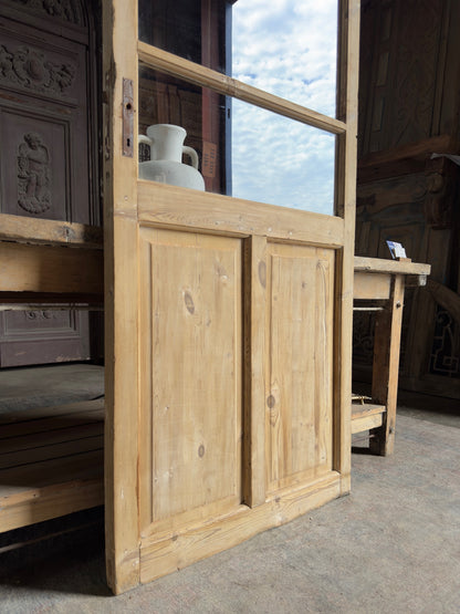 19th Century Antique Glass Door - 32.75x84.75 K305