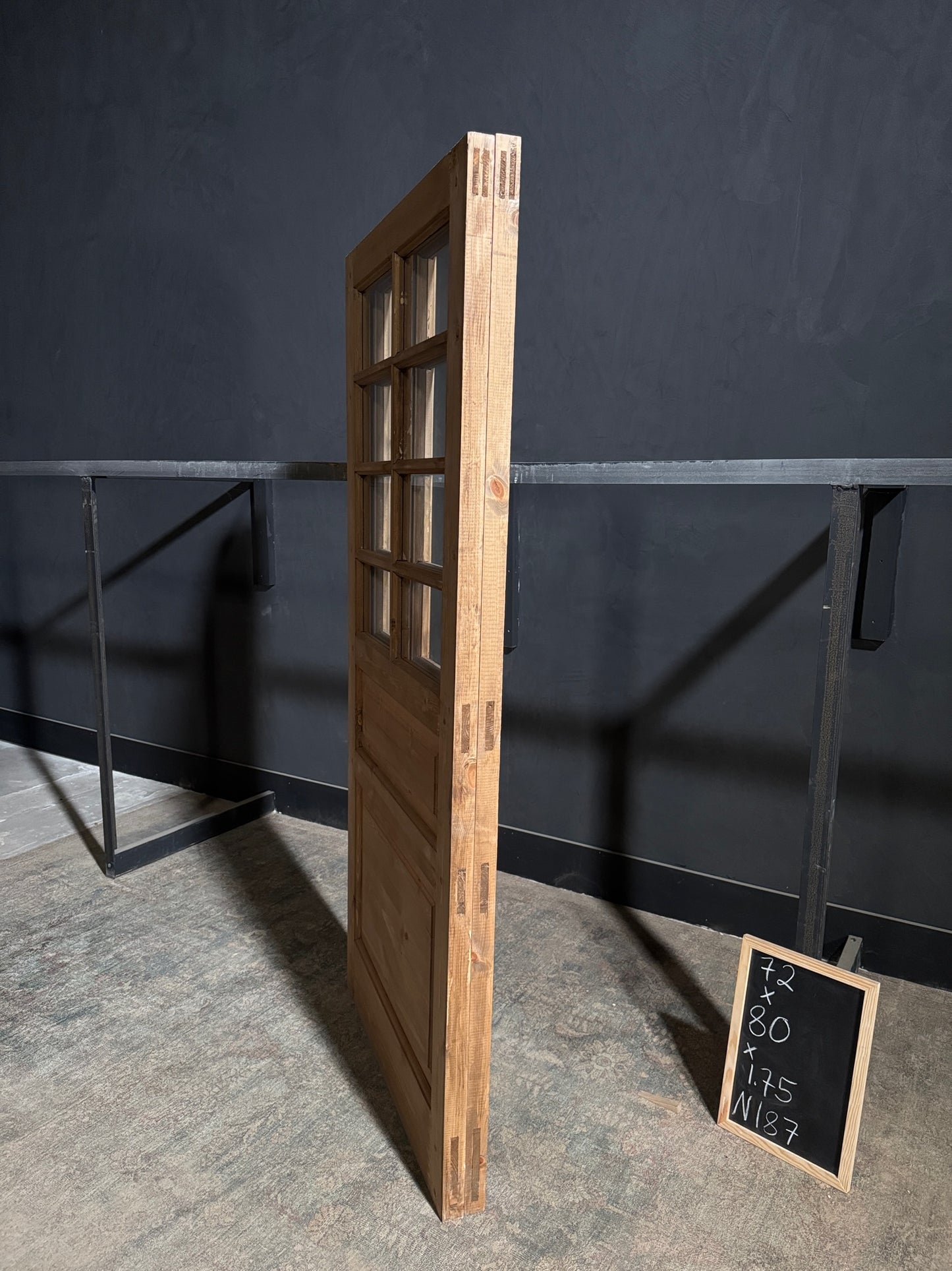 Handcrafted 8 Lite Glass French Doors - 72x80 - N187