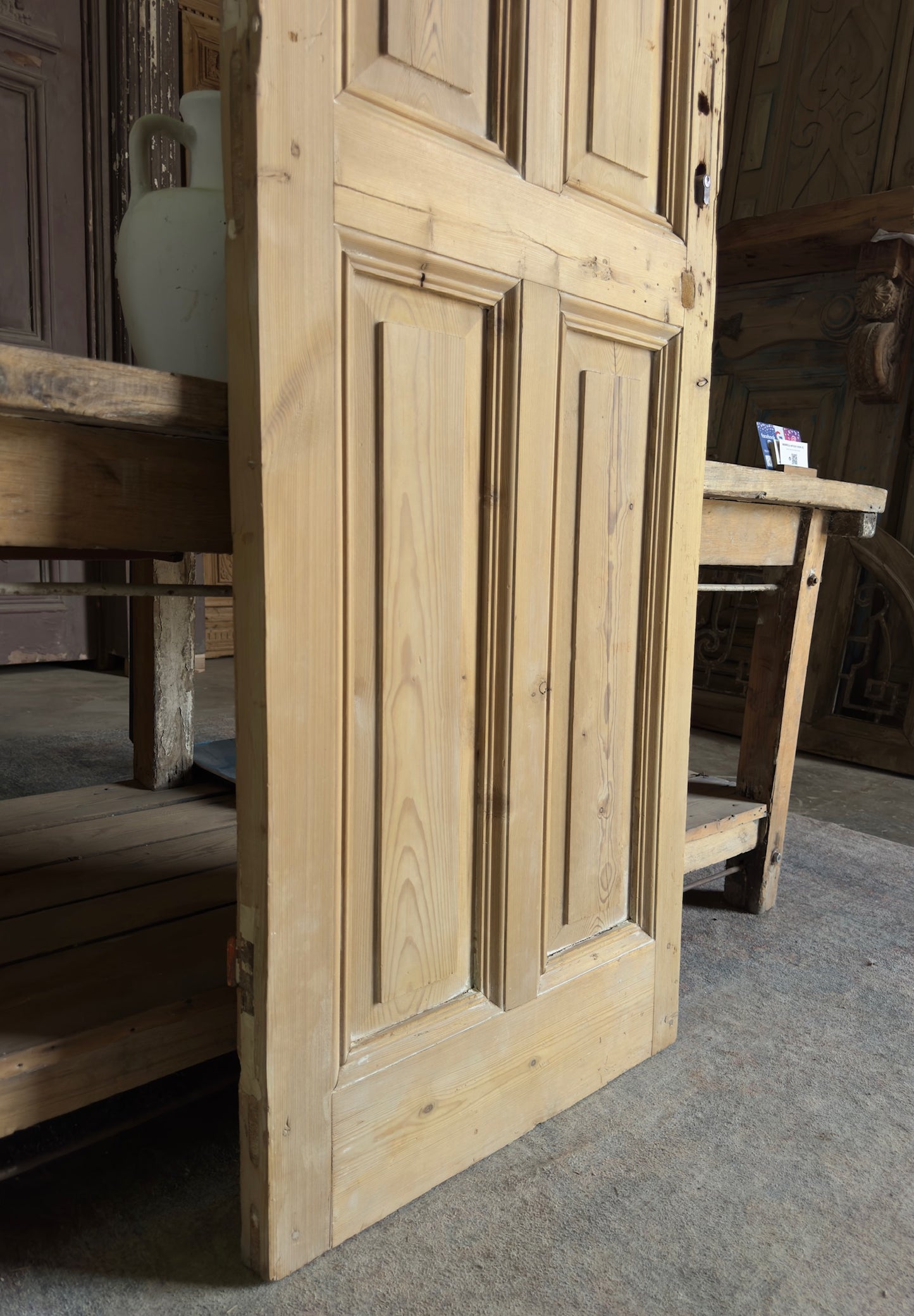 4 Panel Single Solid Antique Door - 25.25x85 K232