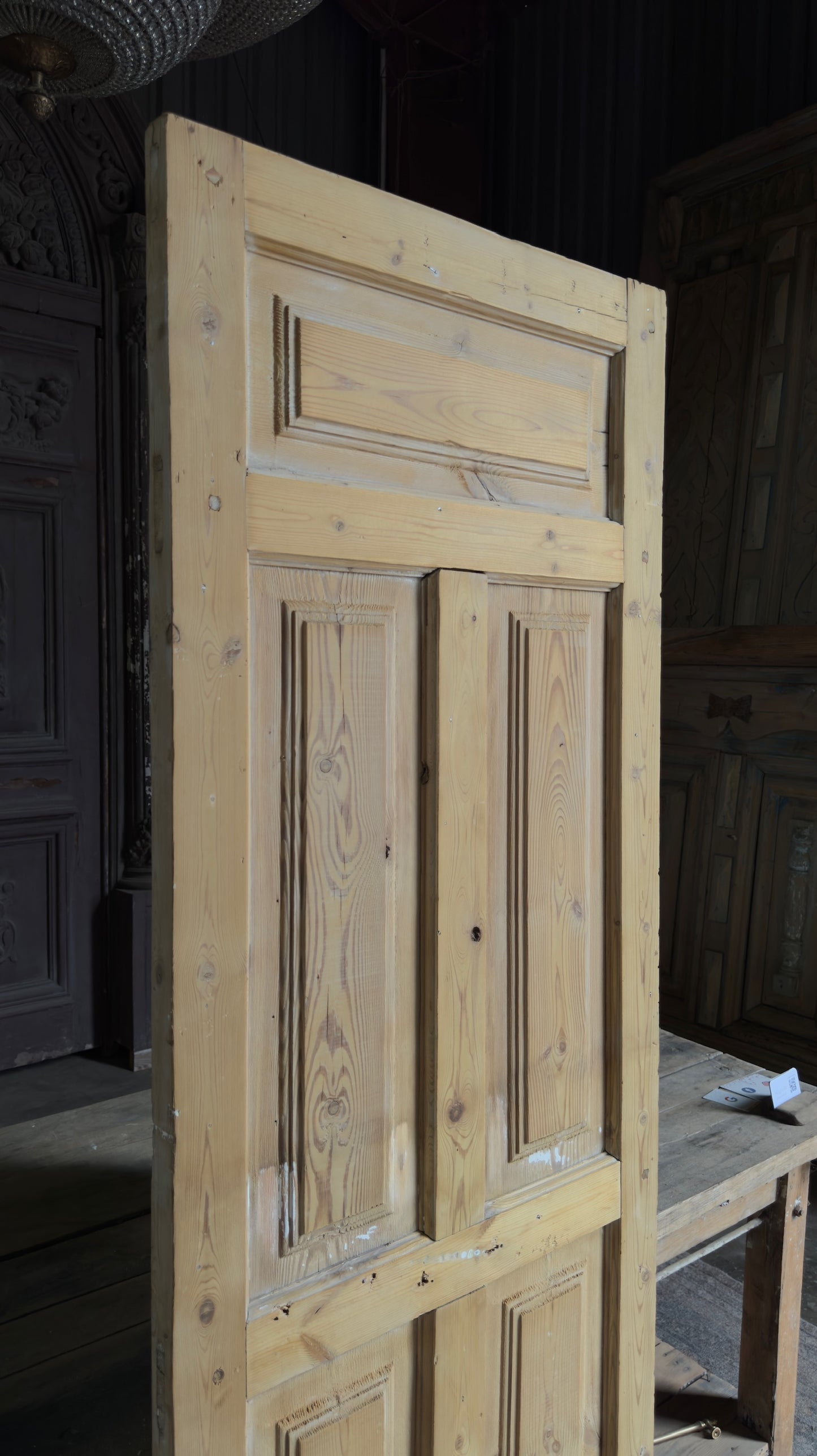 5 Panel Single Solid Antique Door - 27x79.5 K467