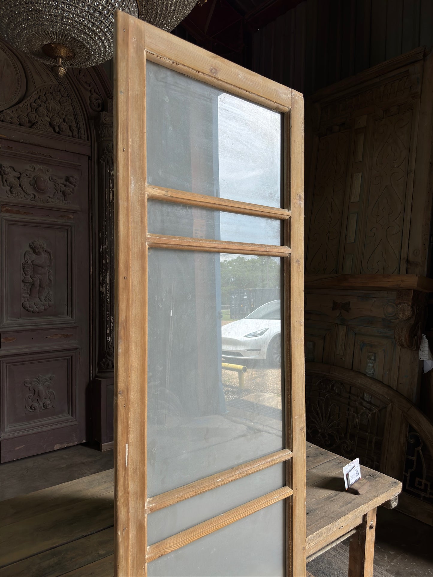 Single Antique Glass Door - 24x86 J596