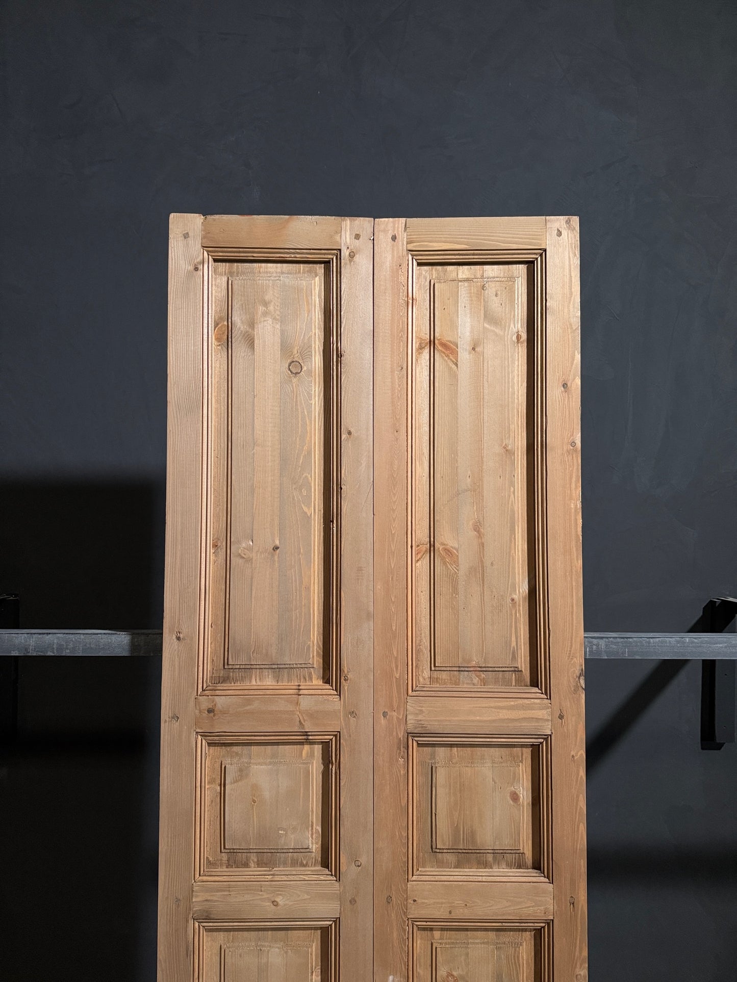 Handcrafted 3 Panel Solid French Doors - 36x96 - N220