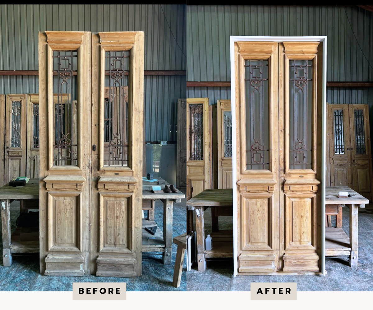 Doors fully restored - Pre-Hung in a prime grade standard jamb