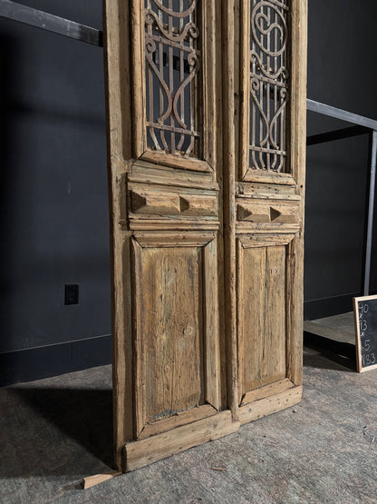 Antique Iron French Doors - 40x93 - N83