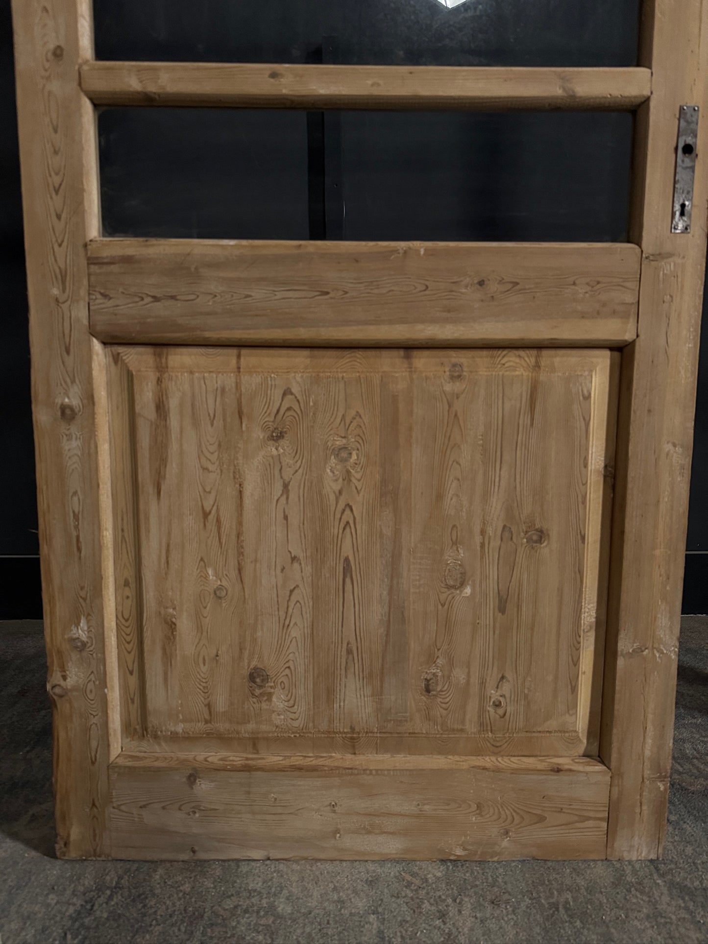 Antique Glass 3 Lite Single Door - 35.25x87.5 - N403
