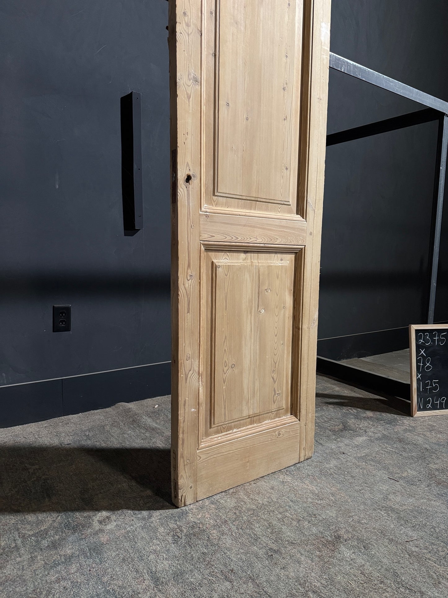 Antique 2 Panel Solid Single Door - 23.75x78 - N249